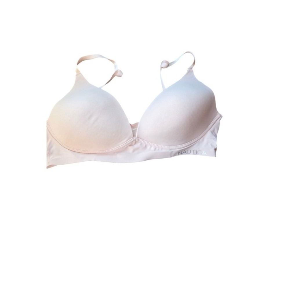 Nautica Bra‎ 36C Womens Wireless Padded Light Pink Adjustable Straps